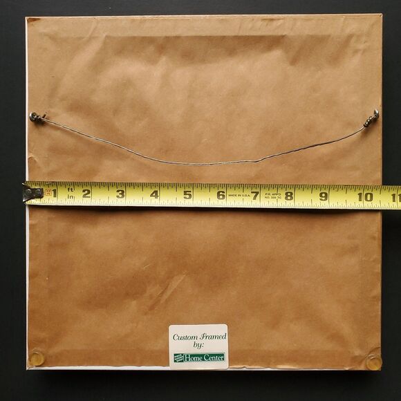 Contentment Starts With Thankful Hearts Completed Cross Stitch 10.5" Framed VTG - Picture 7 of 8